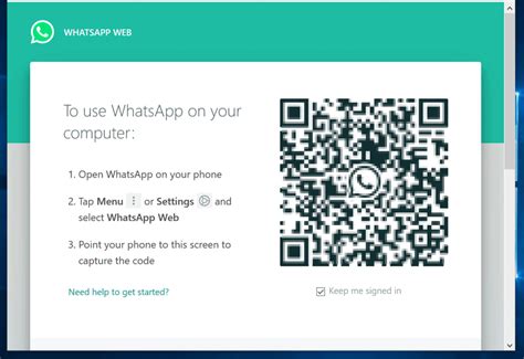 whatsapp iphone sign in for computer qr code