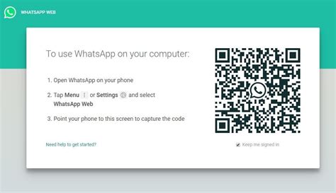 whatsapp login web page