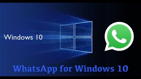 whatsapp pc win 10