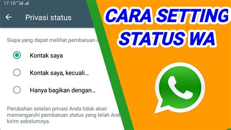 Mengkustomisasi Privasi di WhatsApp