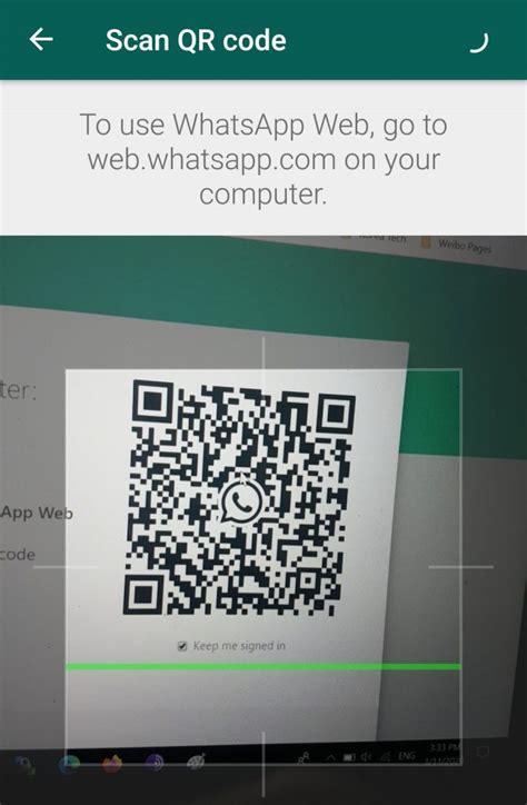 whatsapp scan for whatsapp web on laptop