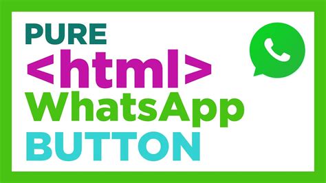 whatsapp share button html code w3schools