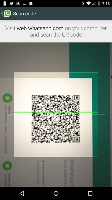 whatsapp web for mobile qr code scanning
