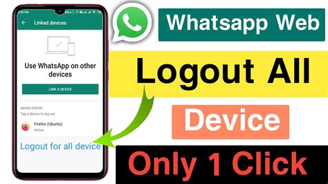 whatsapp web logout from all devices