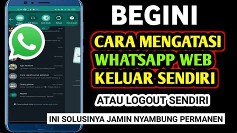 whatsapp web logout sendiri