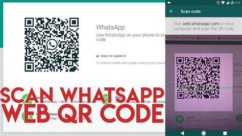WhatsApp Web on Mobile QR Code