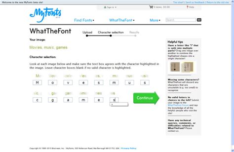 whatthefont font recognition system
