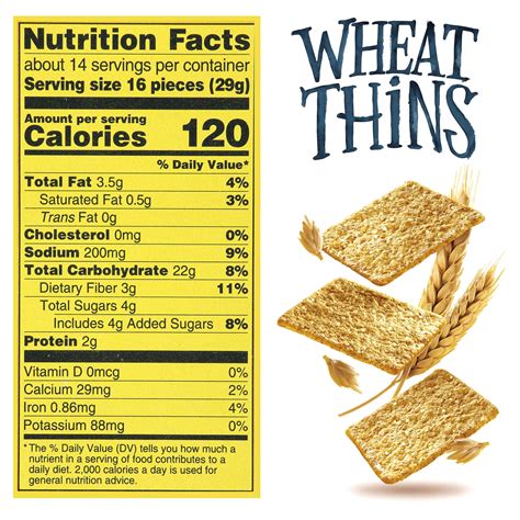 Wheat Crackers Nutrition