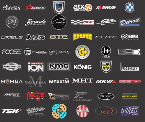 Wheel Brand Logos