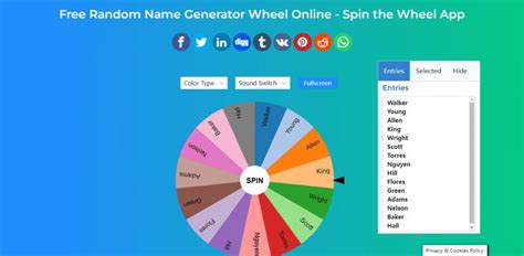 Wheel Generator Names