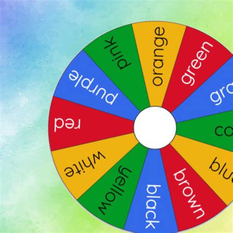 wheel of colors game
