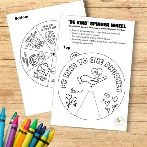 Wheel Of Kindness Printable