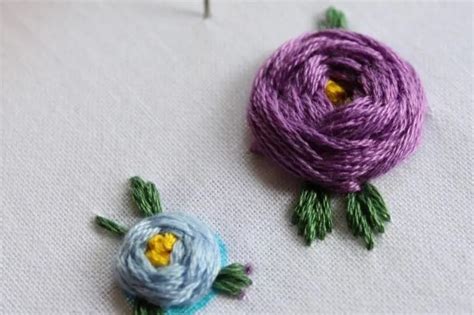Wheel Stitch Flower Pattern