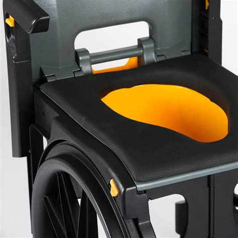 Wheelable Folding Shower Commode Chair