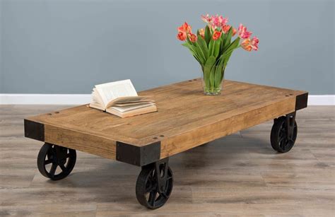 wheeled coffee table