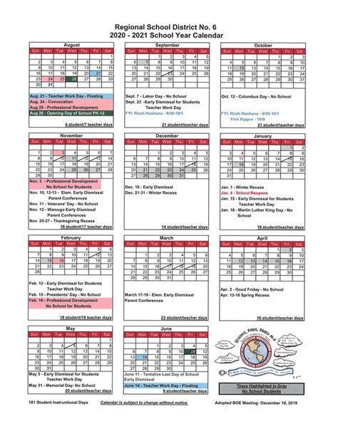 Wheeling Country Day School Calendar