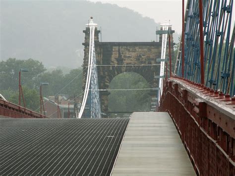 wheeling suspension bridge history