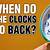 when do clocks go back in ireland