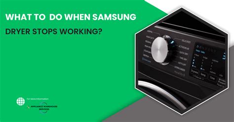 When A Dryer Stops Working