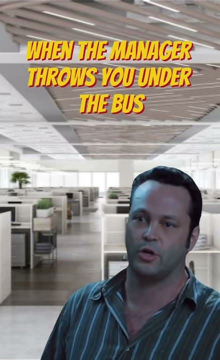 When A Manager Throws You Under The Bus