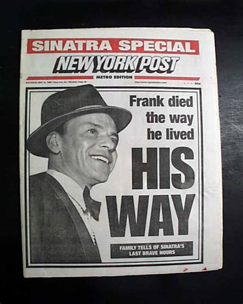 when and how did frank sinatra die