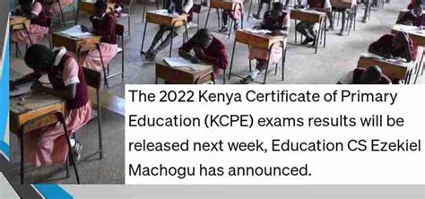 when are kcpe results coming out 2023