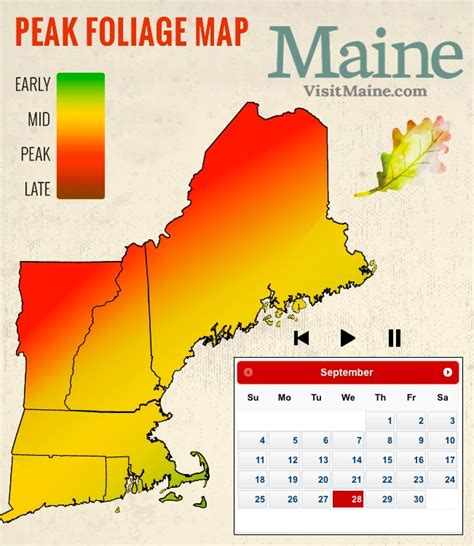 when are leaves changing in new england