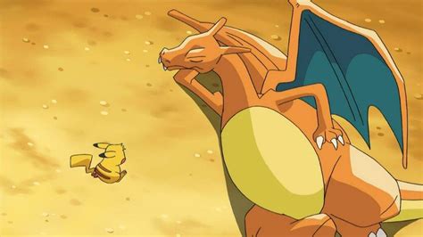 when did ash's charizard evolve