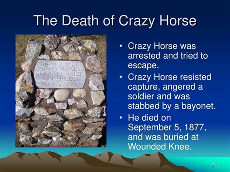 when did crazy horse die