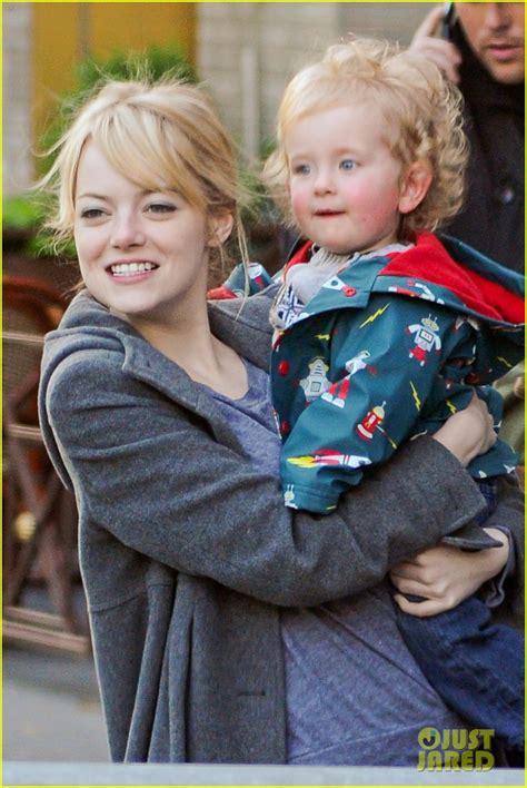 when did emma stone have a child