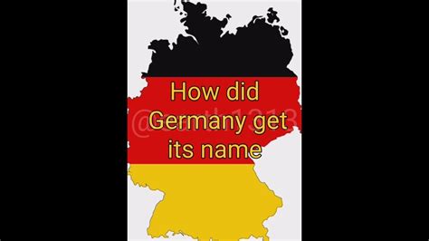 when did germany get its name