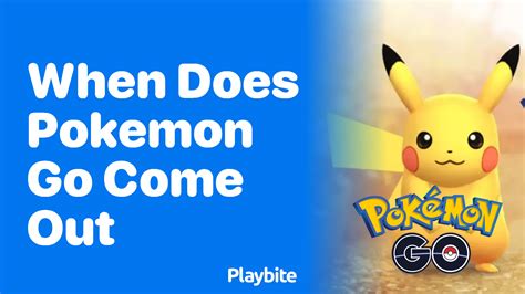 when did pokemon go first launch