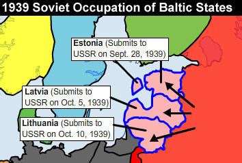 when did the ussr take the baltics