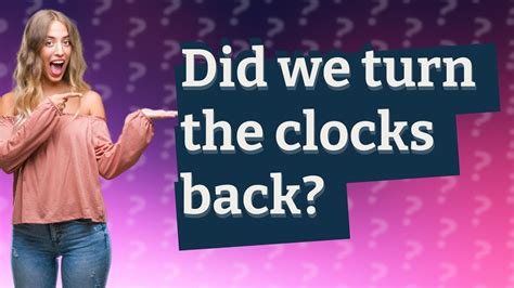 When Did We Start Putting Clocks Back