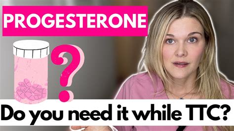 when do you take progesterone when trying to conceive