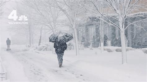 when does it usually snow in dc