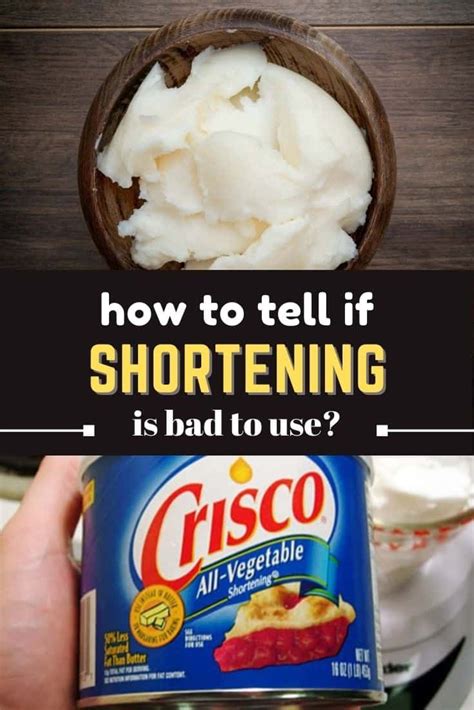 When Does Shortening Go Bad