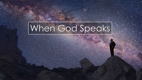 when god speaks scriptures