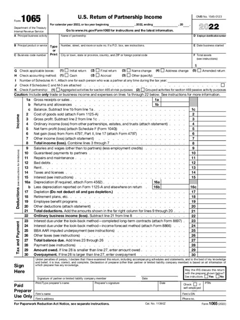 when is form 1065 due 2022