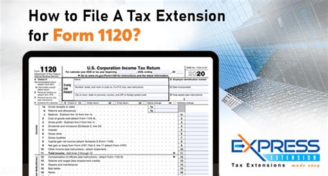 when is form 1120 due with extension