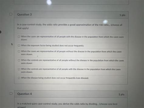when is it desirable to choose a case control study choose all that apply