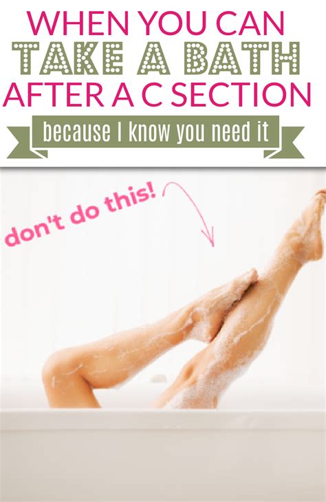 When Is It Safe To Have A Bath After C Section
