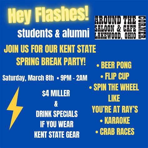 when is kent state spring break