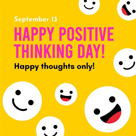 when is positive thinking day