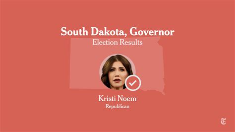when is south dakota governor election