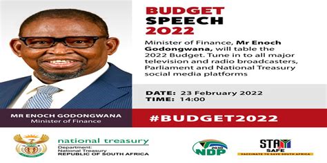 when is the budget speech 2022 south africa