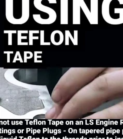 When Not To Use Pipe Tape