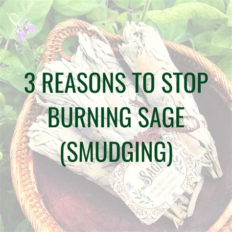 When Sage Doesn't Stop Burning