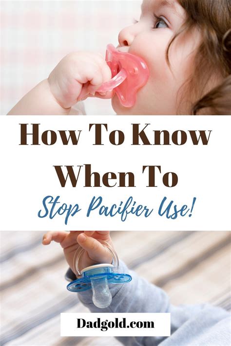 When Should A Toddler Stop Using A Pacifier