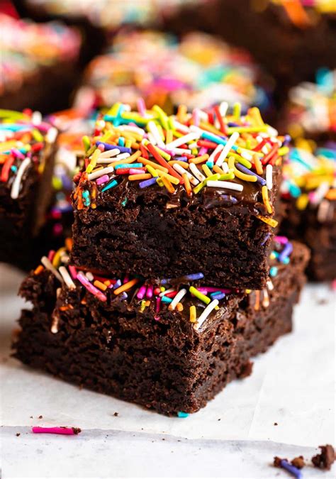 Deliciously Simple Brownies with Sprinkles Recipe SoGoodBrownies